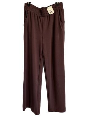 Xersion Wide-Leg Pull-On Pants in Deep Purple